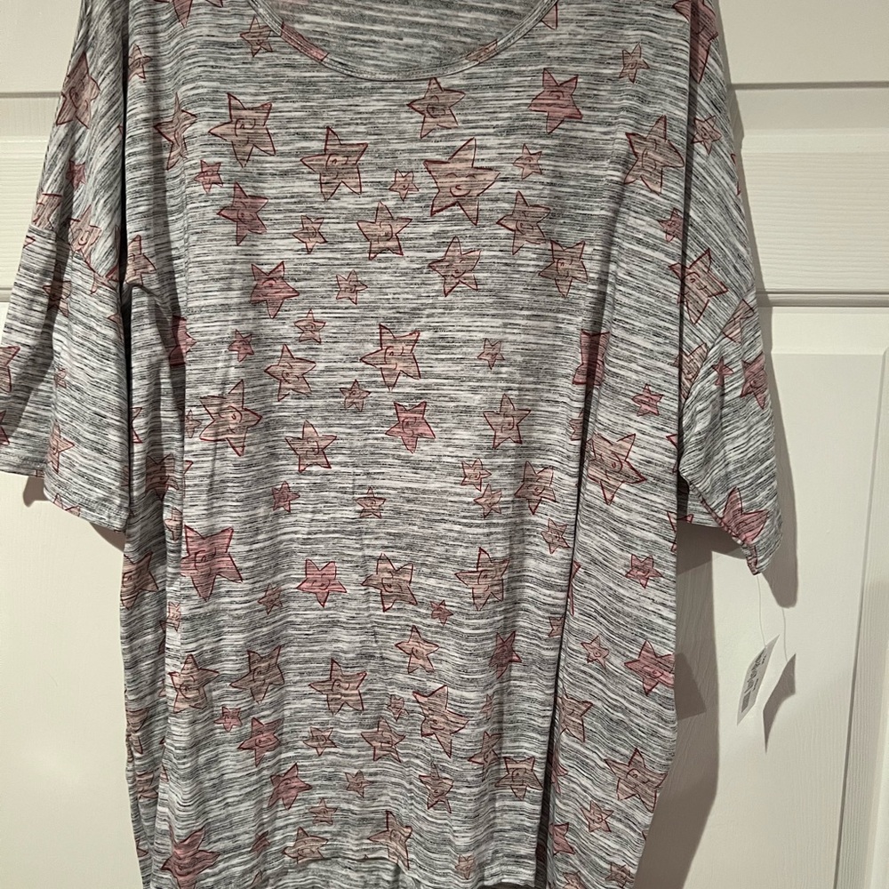 LuLaRoe Star Patterned Irma 3X NWT